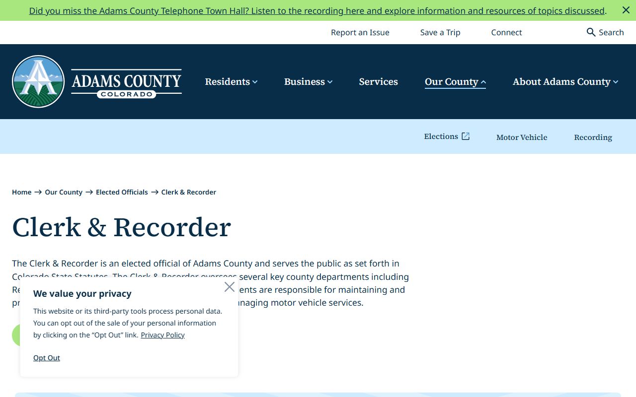 Colorado clerk and recorder office